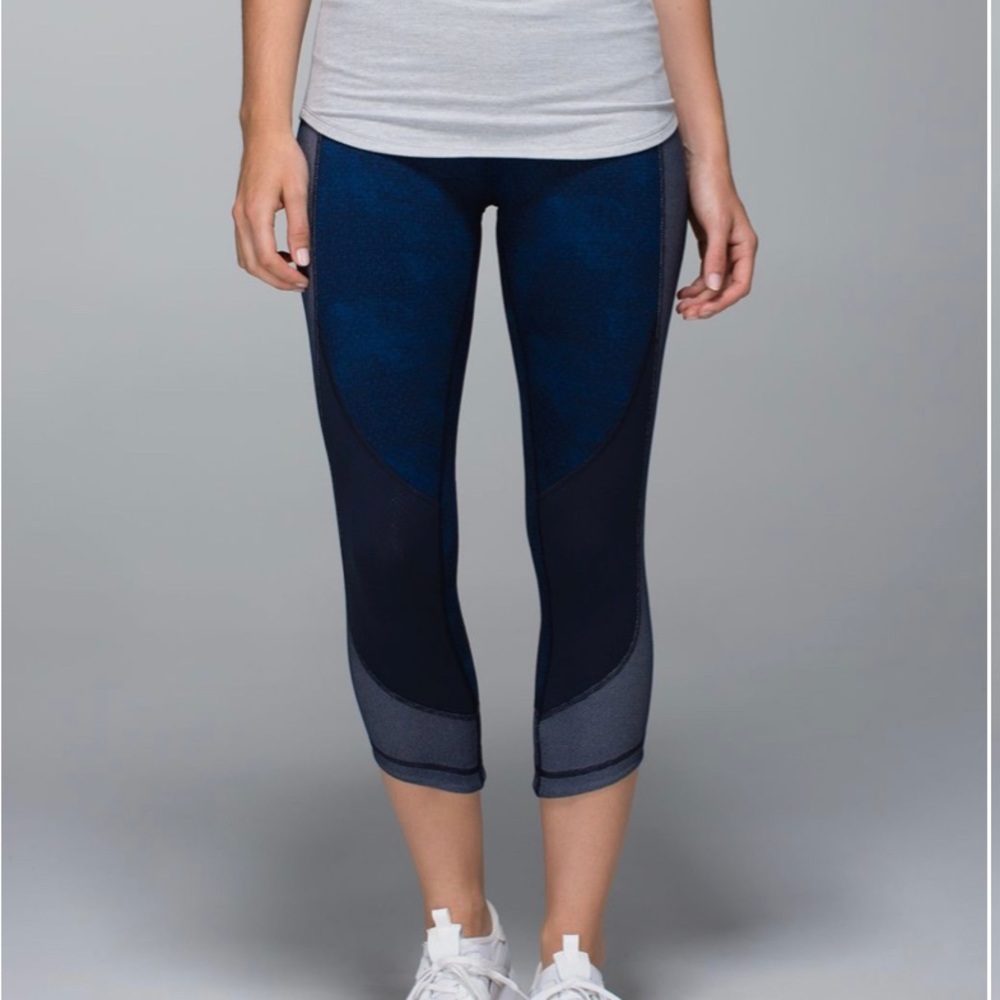 Lululemon Wunder Under Crop*Sashiko